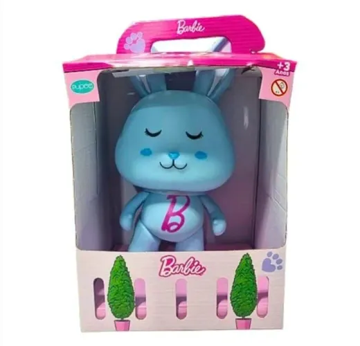 Boneca Pets da Barbie Hora do Passeio Coelho Azul - Pupee