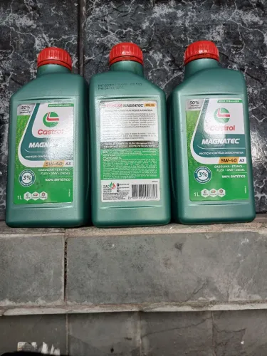 Óleo castrol usado 5w40