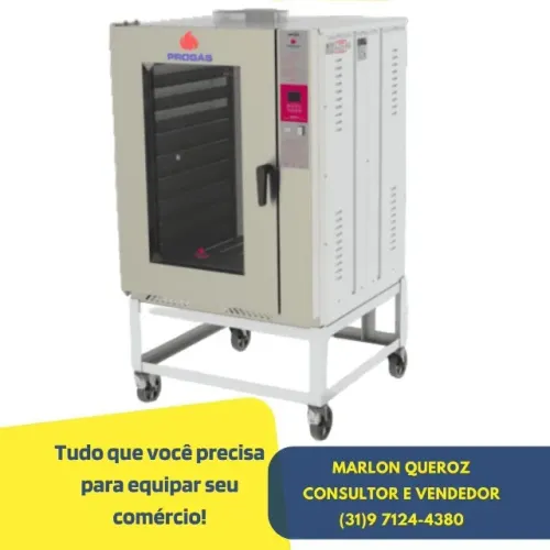 Forno Turbo 10 Esteiras Progas a Gás 127-220v