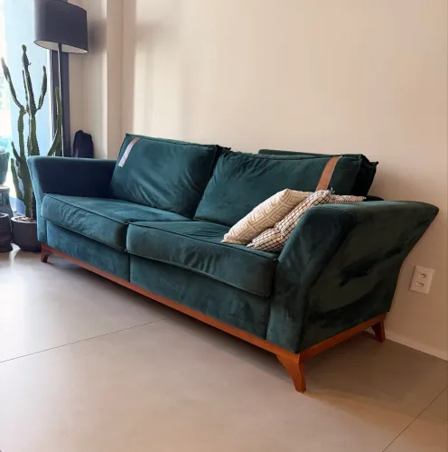 Sofá veludo 2,30m ótimo estado