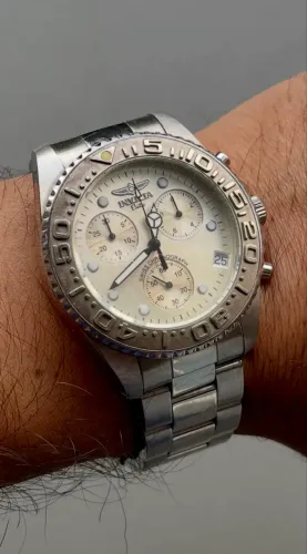 Relógio Invicta Elite Original Swiss Chronograph (Estilo Yacht-Master) - Aço Inox