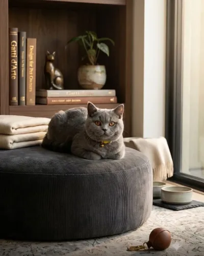 (Exclusividade) Puro sangue Gato British Shorthair