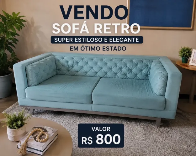Vendo Sofá Retrô em ótimo estado de conservação.