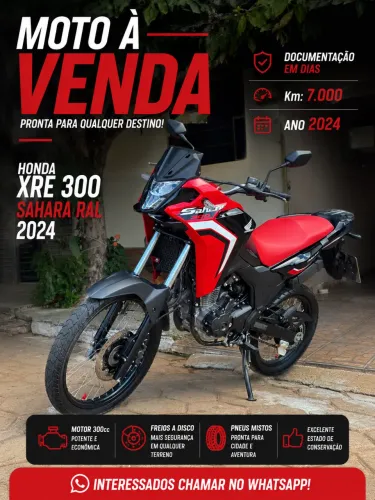 HONDA XRE 300 SAHARA RALLY 2024