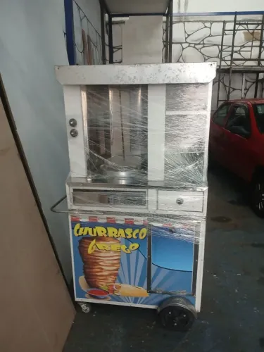 Carrinho de churrasco grego novo