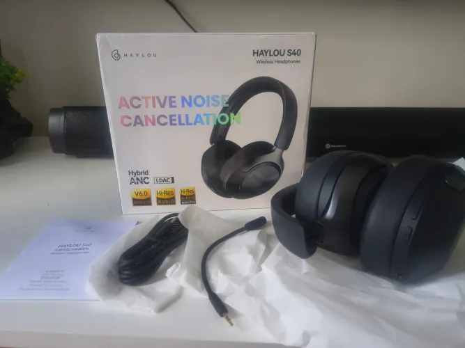 Fone Haylou S40 Wireless com ANC ? Completo