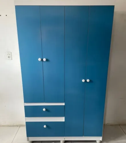 GUARDA ROUPA INFANTIL 04 PORTAS MDF