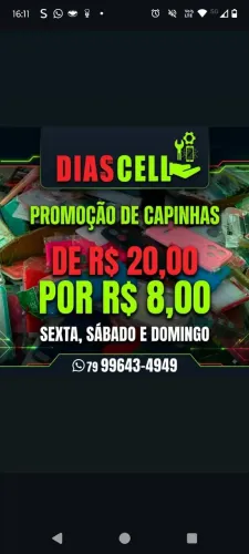 Conserto de celular e venda de assessórios