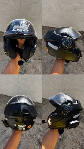 Capacete LS2 Advant TAM 58 Modular Preto - Excelente Estado