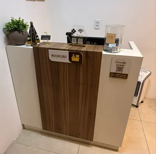 Balcão de recepção
