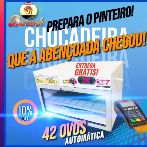 Chocadeira Baruch automática 42 ovos