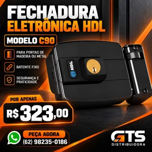 FECHADURA ELETRÔNICA HDL