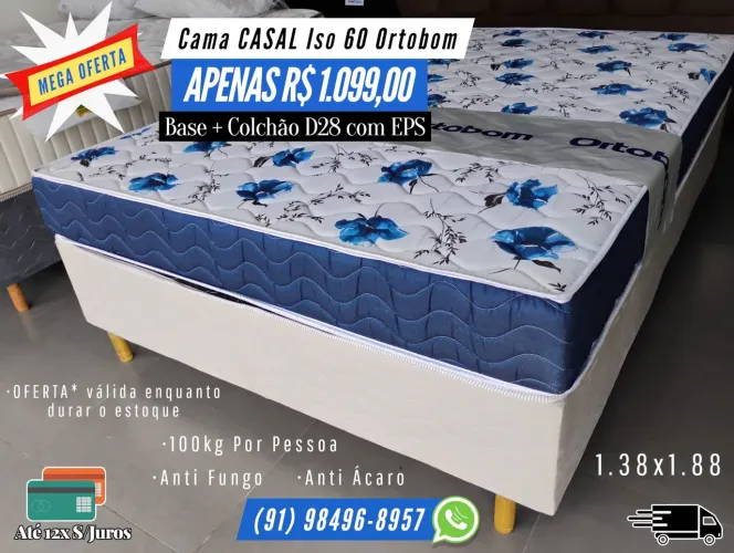 CAMA CASAL ORTOBOM OFERTA D28
