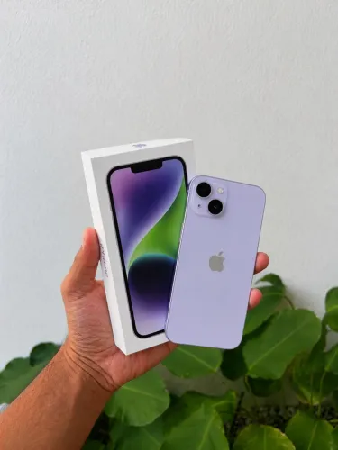 iPhone 14 Lilás 128GB - 90 dias de garantia