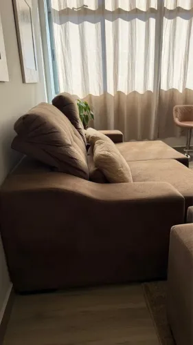 Título Conjunto de Sofás Retráteis e Reclináveis - Excelente Estado