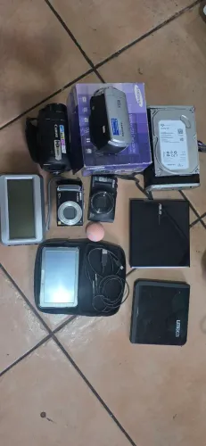 Lote eletrônico, filmadoras, câmera digital,h.d 1 terá, mini TV digital