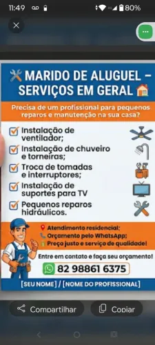 SERVIÇOS DIVERSOS RESIDENCIAL.