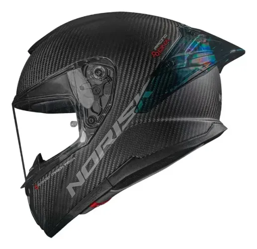 Capacete Norisk Carbon R Solid Matte Preto Tam 56
