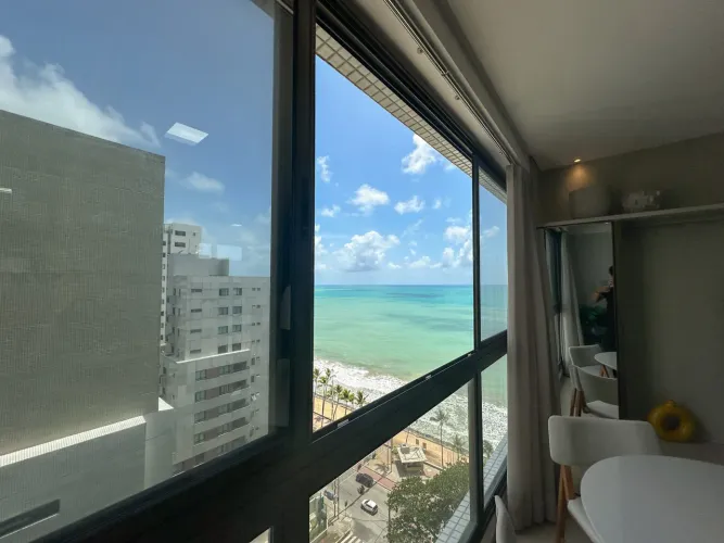 Apartamento para alugar no Edf. Ivani Silvestre, na Av. Boa Viagem 41,86m², 1 quarto, bei
