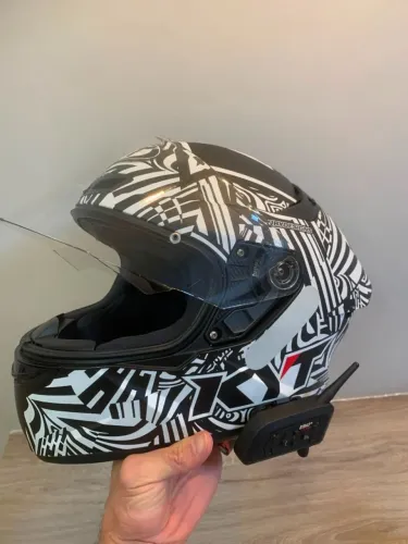 Capacete Kyt Tt Course Espargaro Winter Test 2020 + Intercomunicador Ejeas V6