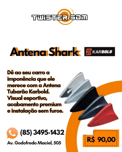 Antena Shark Tubarão Karbold
