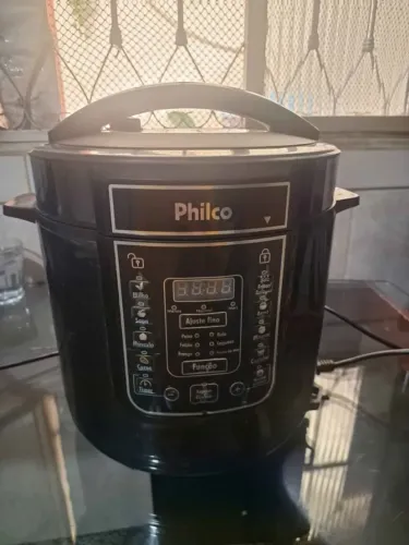 Panela Pressão Elétrica Philco Ppp01p 6l Preta 127v