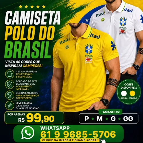 CAMISA POLO SELEÇÃO BRASILEIRA 
