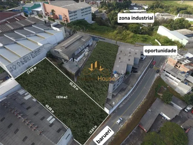 Terreno industrial à venda, 2124 m² por R$ 2.600.000 - Chácaras Marco - Barueri/SP
