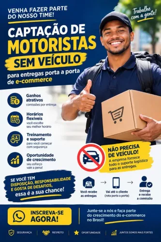 Agrega-se motorista sem veículos 