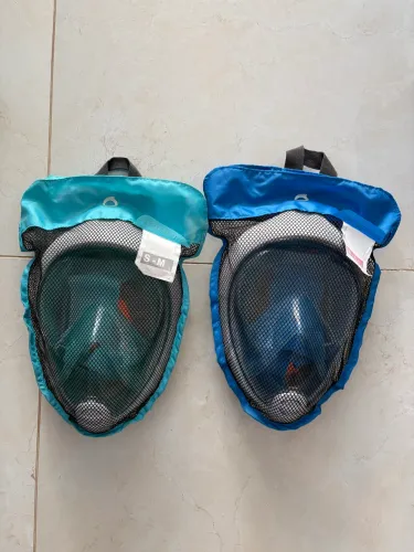 Kit 2 Máscaras Snorkeling Full Face Decathlon Subea Easybreath