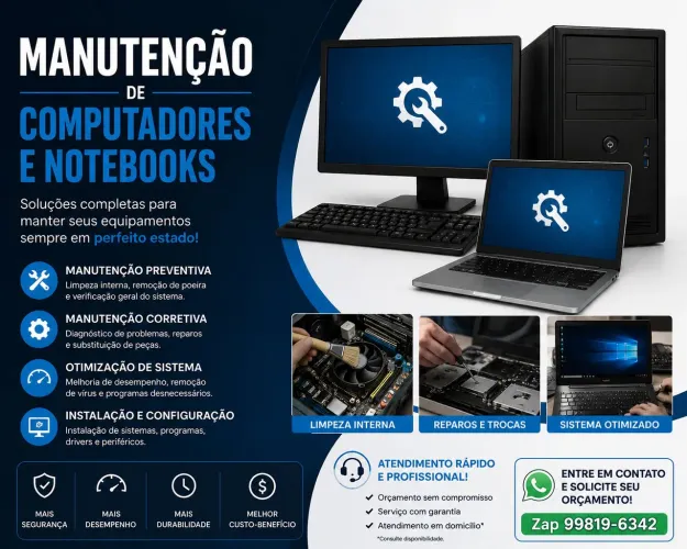 ? Montagem e Manutenção de Computadores e Notebooks ?