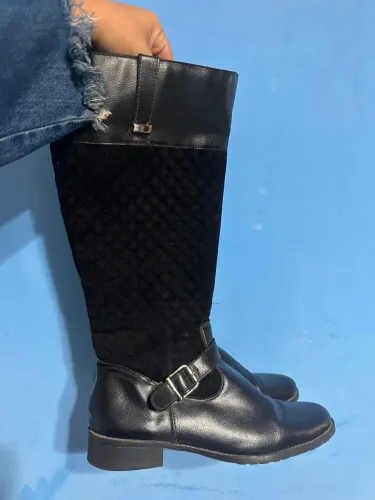 Bota de couro legítimo 