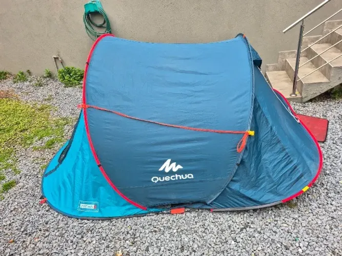 Barraca de Camping 2 Seconds XL 3 Pessoas Fresh & Black Quechua Azul Higienizada Perfeita