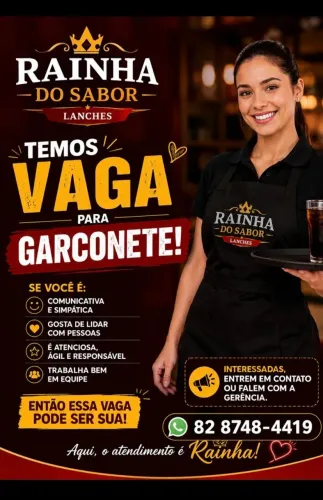 Preciso de garçonete 