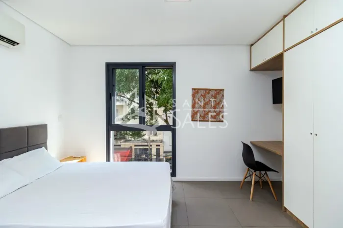 Studio para Locação em Higienópolis, São Paulo-SP: 1 Quarto, 1 Banheiro, 22m² por R$2.200,