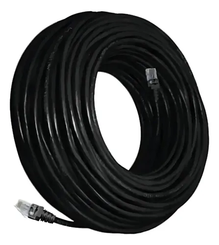 Cabo de Rede CAT5e UTP 20m RJ45 Preto Ja Grimpado 
