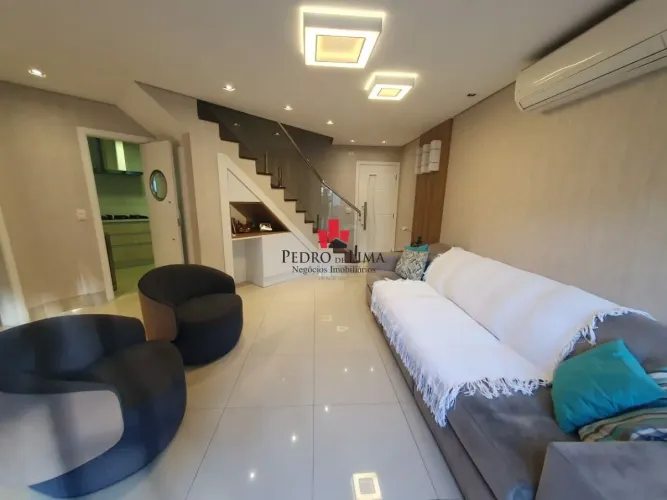 Apartamento duplex no Tatuapé, 143m², 3 quartos, 2 vagas, mobiliado. Condomínio Parque Imp