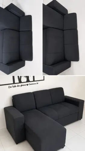 Sofá L 3 lugares