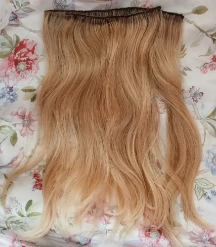 Lindo megahair loiro de cabelo gaúcho 
