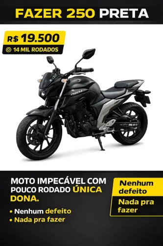 FAZER 250cc MOTO IMPECÁVEL 