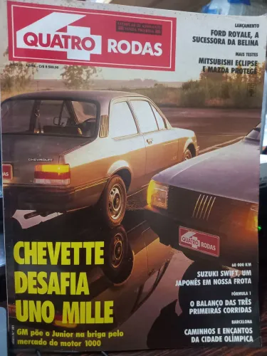 Revista quatro rodas edição chevette e uno mille
