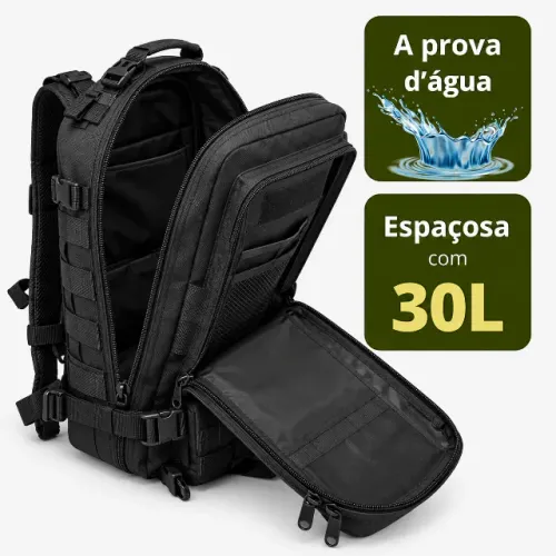 Mochila Tatica Militar Reforçada Viagem 30L