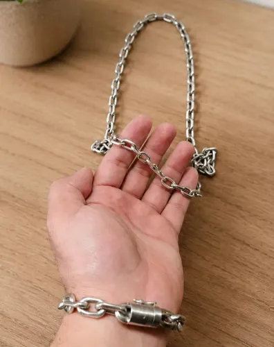 Cordão de prata cartier grosso 