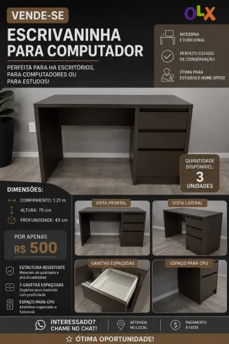 Escrivaninha para escritório