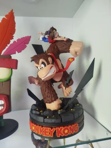 Estátua Donk kong 3d