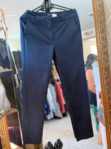 Calça alfaiataria azul da cortelle 38