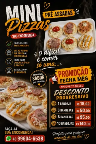Mini Pizzas Pré assadas