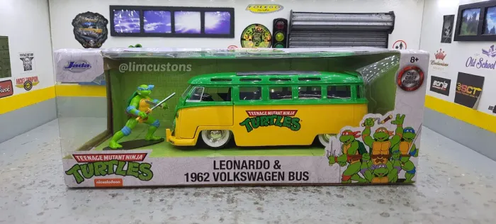Jada toys 1:24 - Kombi Bus 1962 Serie Tartarugas Ninja