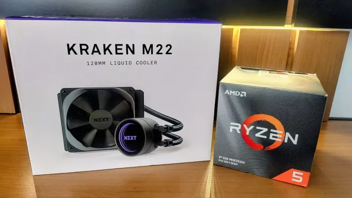 Processador AMD Ryzen 5 3600X 4.4GHz + Water Cooler NZXT Kraken M22 120mm (USADO)