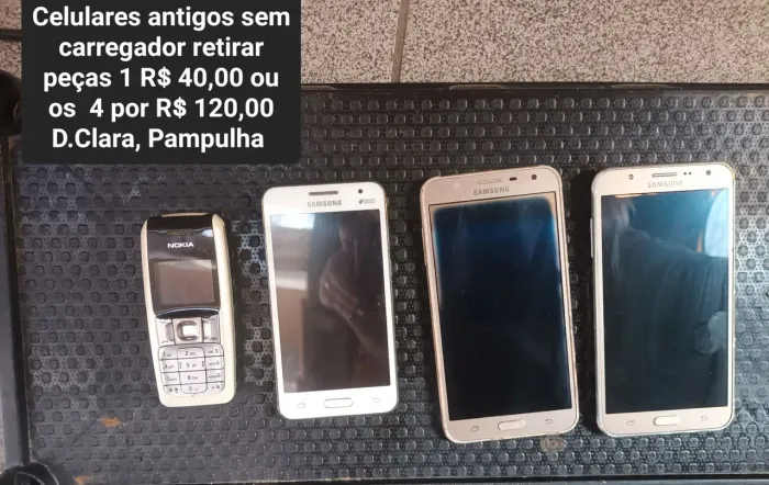 Celulares antigo Nokia e Samsung retirar peças